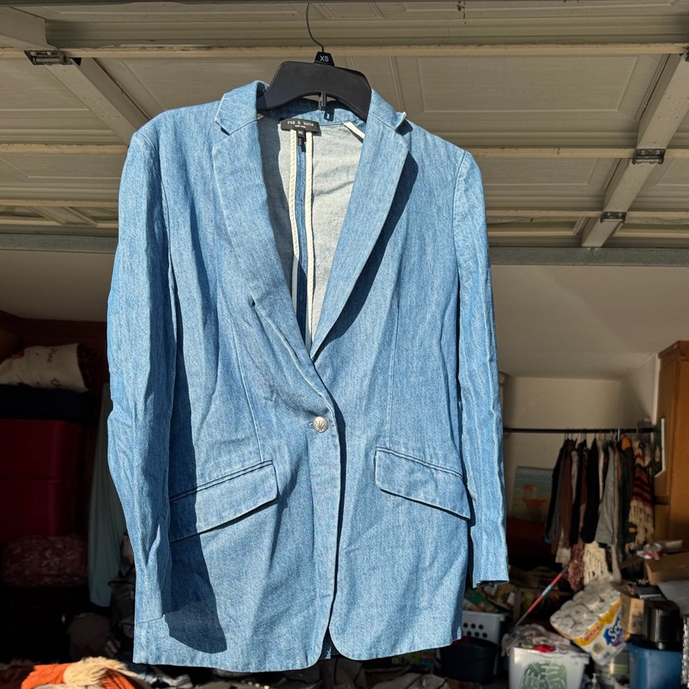 Rag & Bone Light Blue Denim Jacket